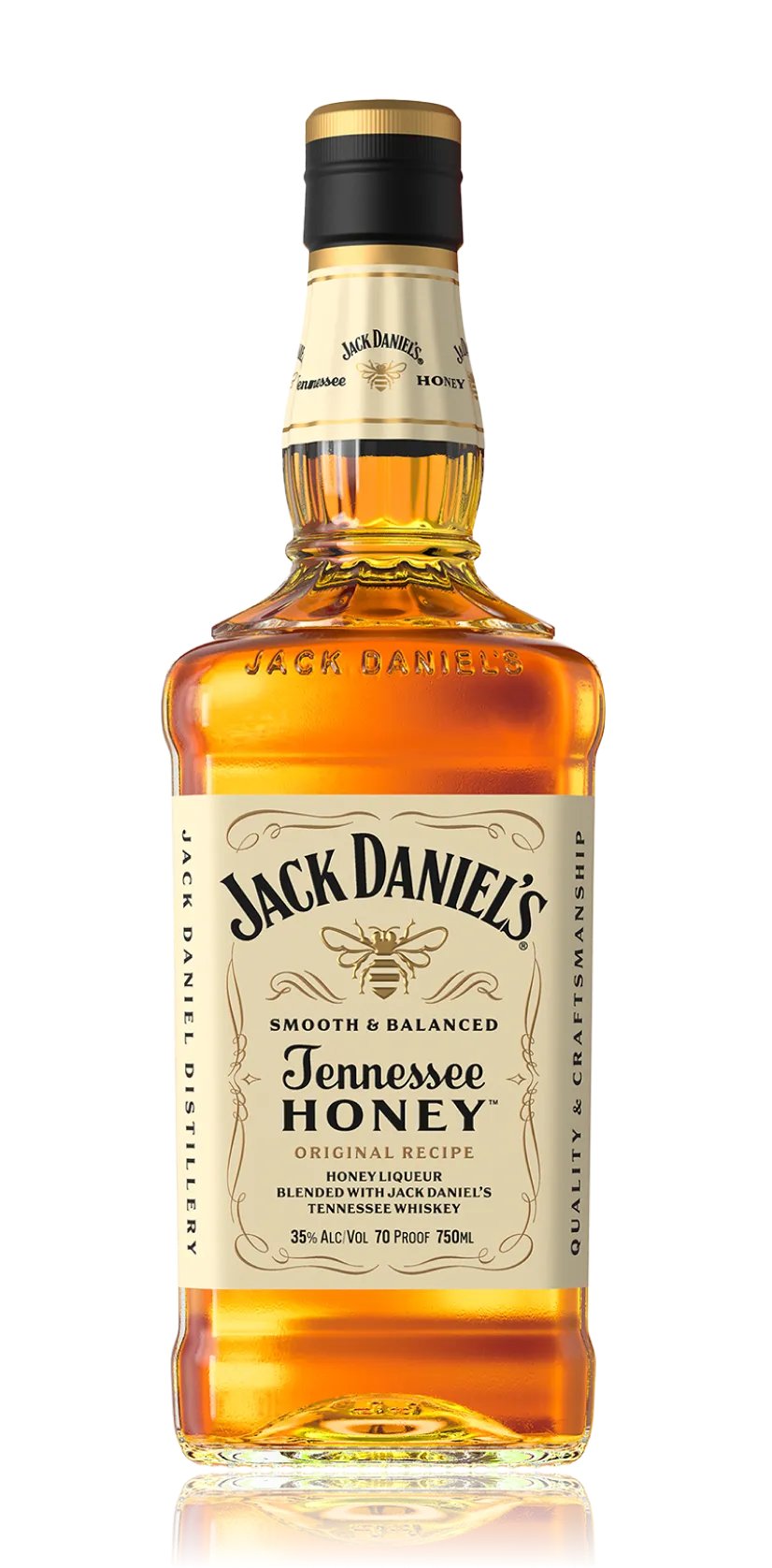 Whisky Jack Daniels Honey - botella completa de frente