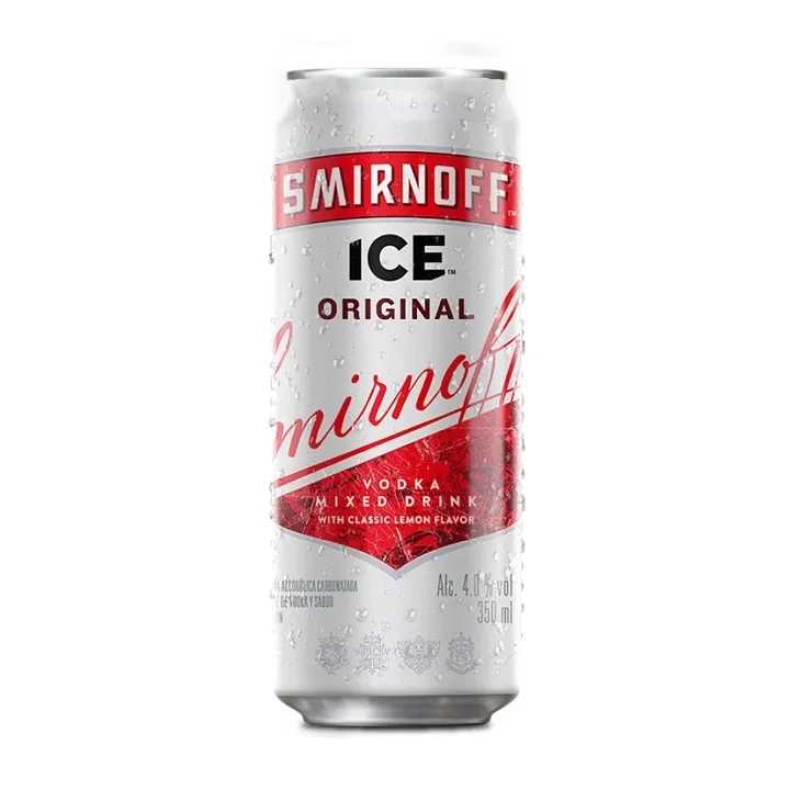 Vodka Smirnoff Ice Original Lata - botella completa de frente