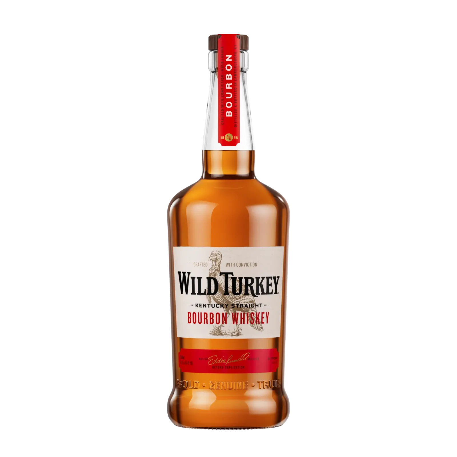 Botella Whisky Wild Turkey 81 750 ml - botella completa de frente