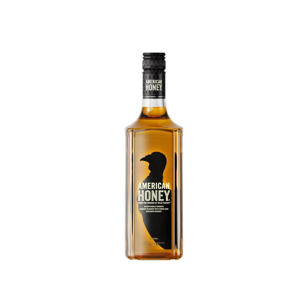 Botella Whisky Wild Turkey Honey 750 ml - botella completa de frente