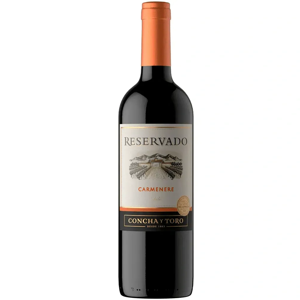 Vino Concha y Toro Reservado Carm - botella completa de frente