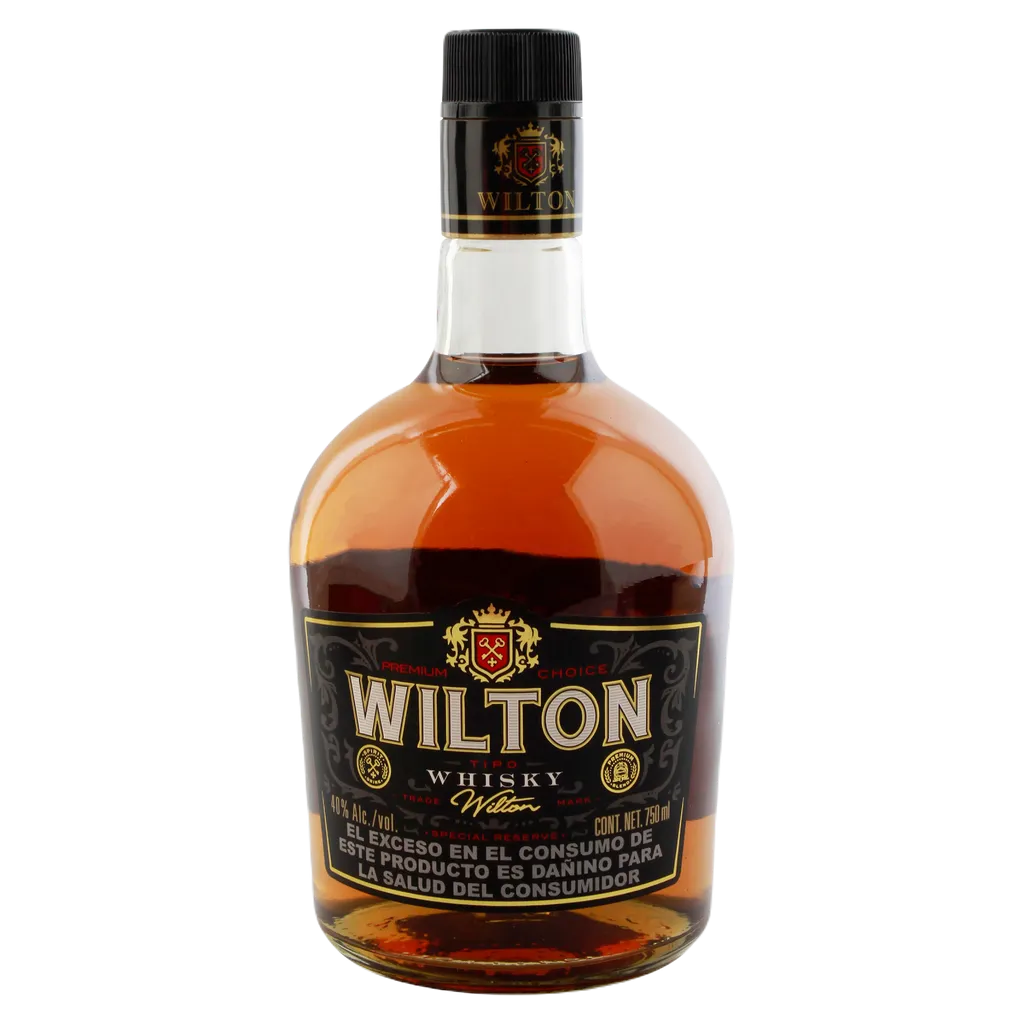 Whisky Wilton Premium Choice - botella completa de frente