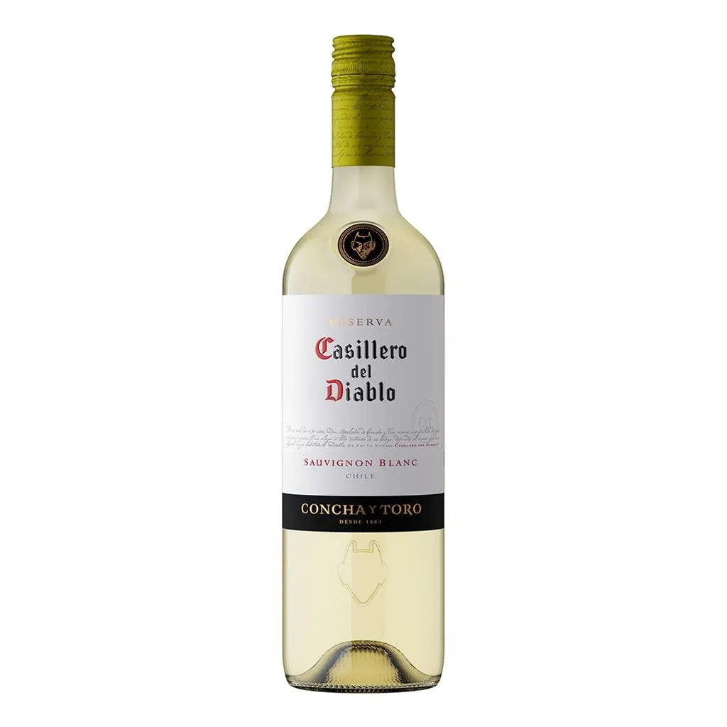 Vino Blanco Casillero del Diablo Reserve Sauvignon Blanc - botella completa de frente