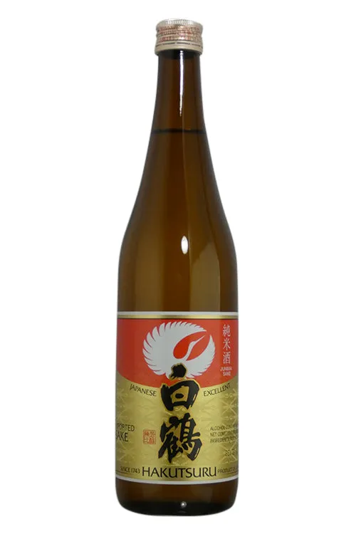 Hakutsuru Excellent Junmai Sake 750 ml - botella completa de frente