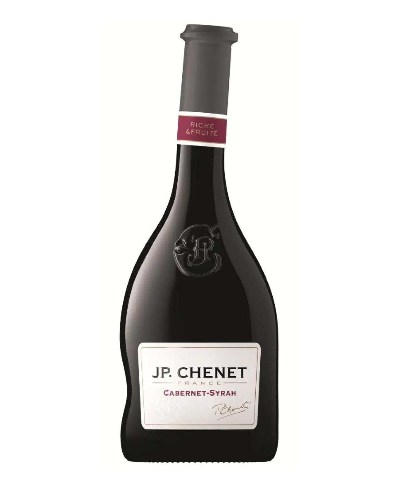 Vino Tinto JP Chenet Caberne Syrah - botella completa de frente