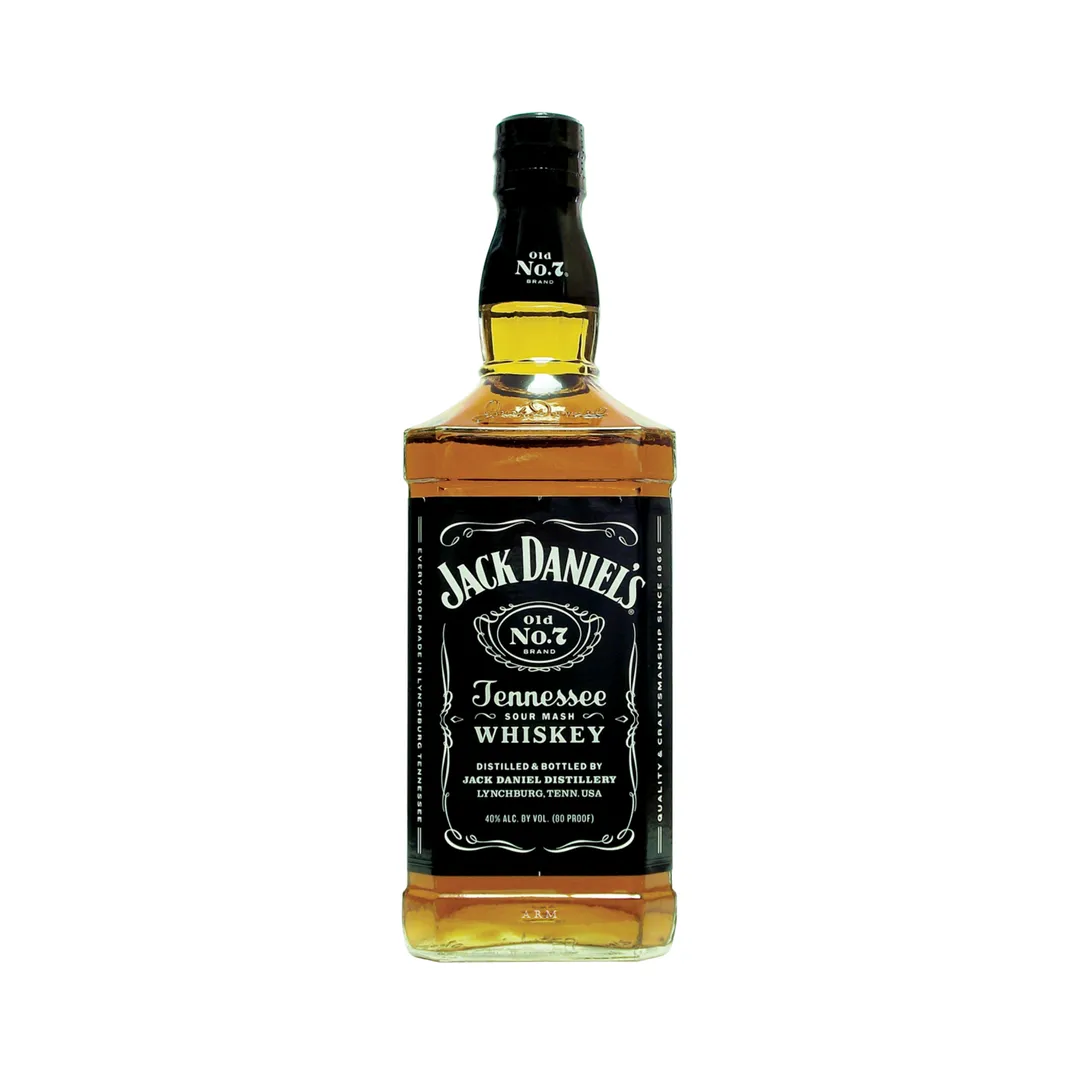Whiskey Jack Daniels - botella completa de frente