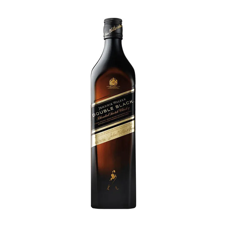 Johnnie Walker Double Black 750 ml - botella completa de frente