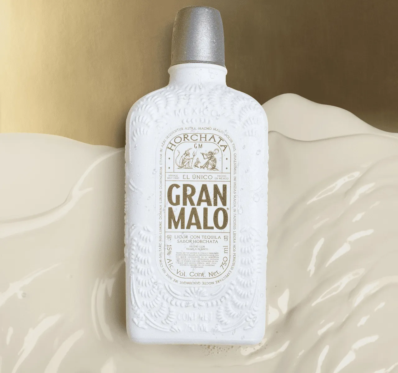 Tequila Gran Malo Horchata - botella completa de frente