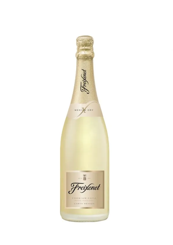 Vino Freixenet Carta Nevada espumante semiseco - botella completa de frente