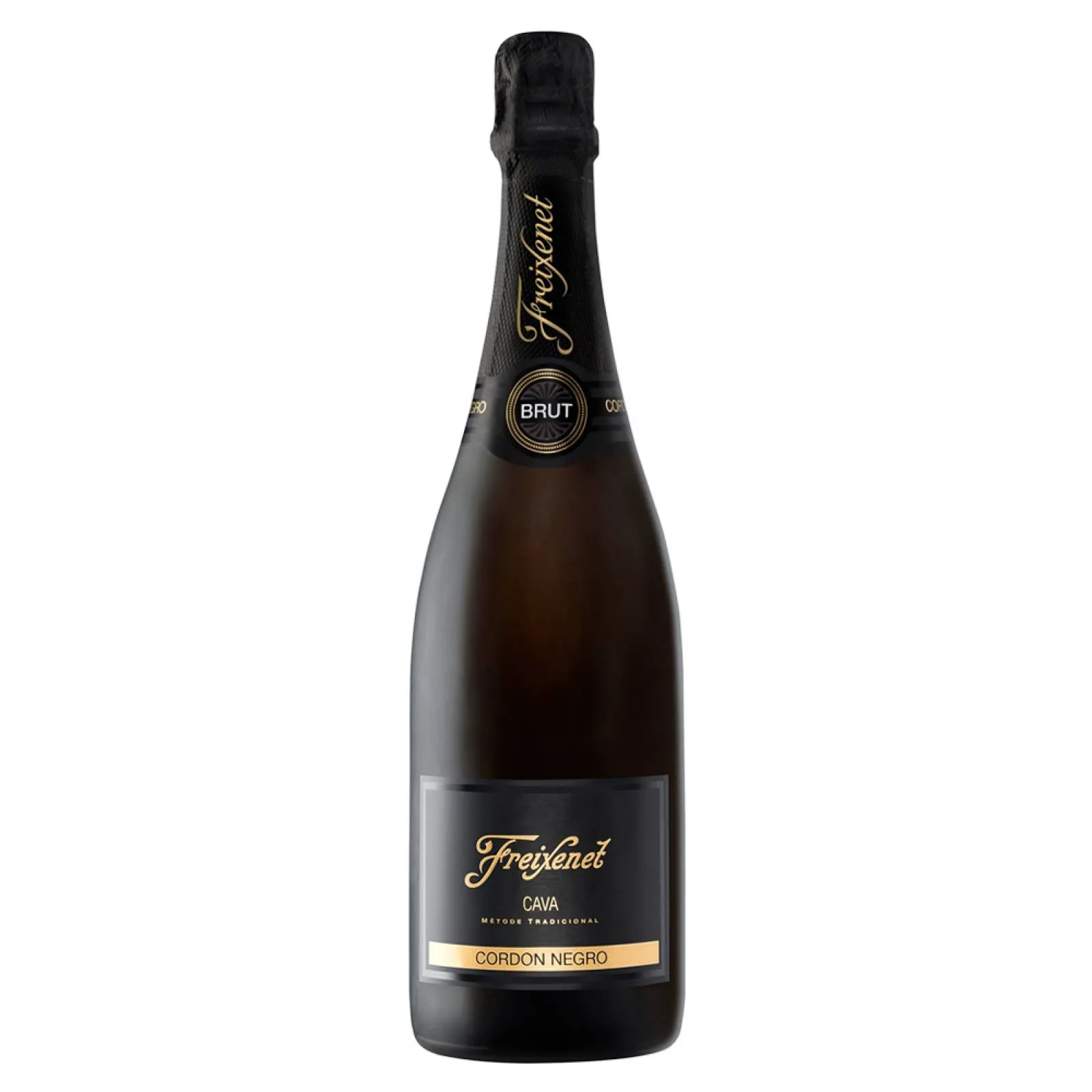 Vino Freixenet Cordon Negro Brut- 750 ml - botella completa de frente