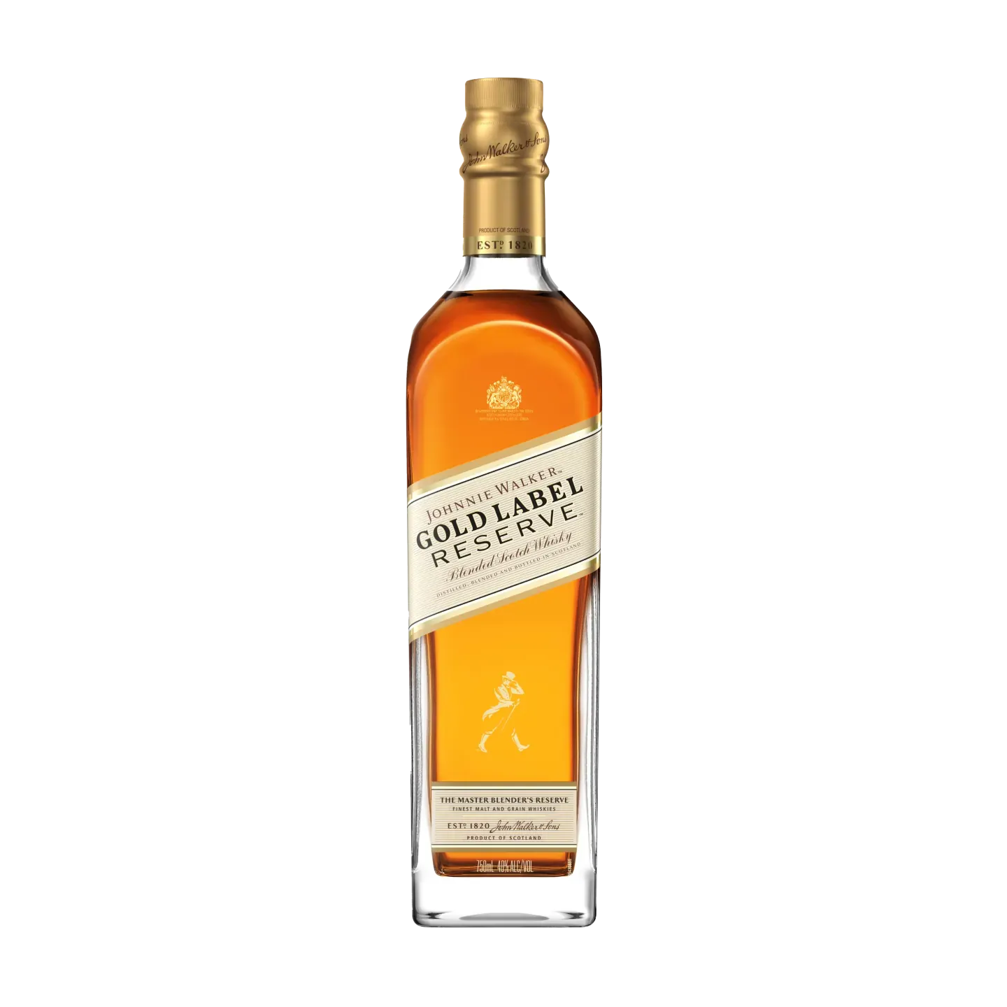 Johnnie Walker Gold Label Reserve 750 ml - botella completa de frente