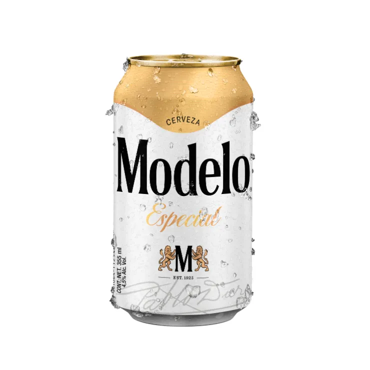 Cerveza Modelo Especial Lata - botella completa de frente