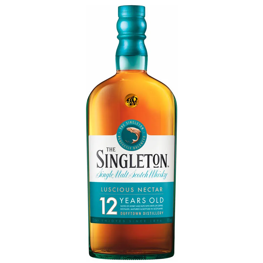 Whisky The Singleton 12 años - botella completa de frente