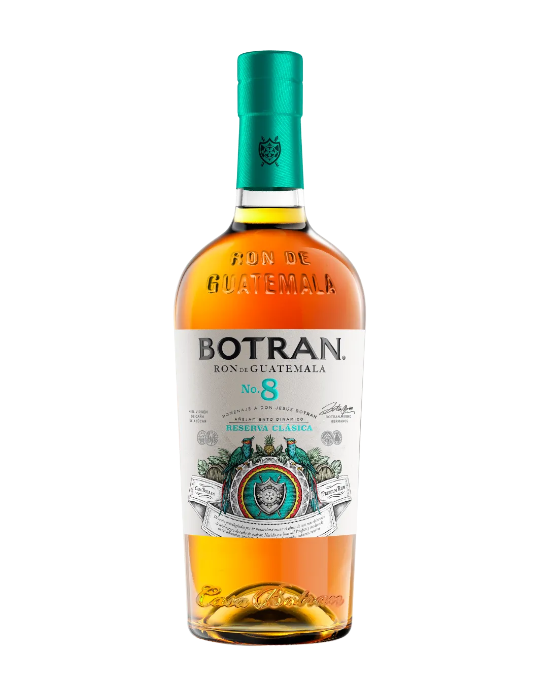 Ron Botran Anejo 8 años 700 ml - botella completa de frente