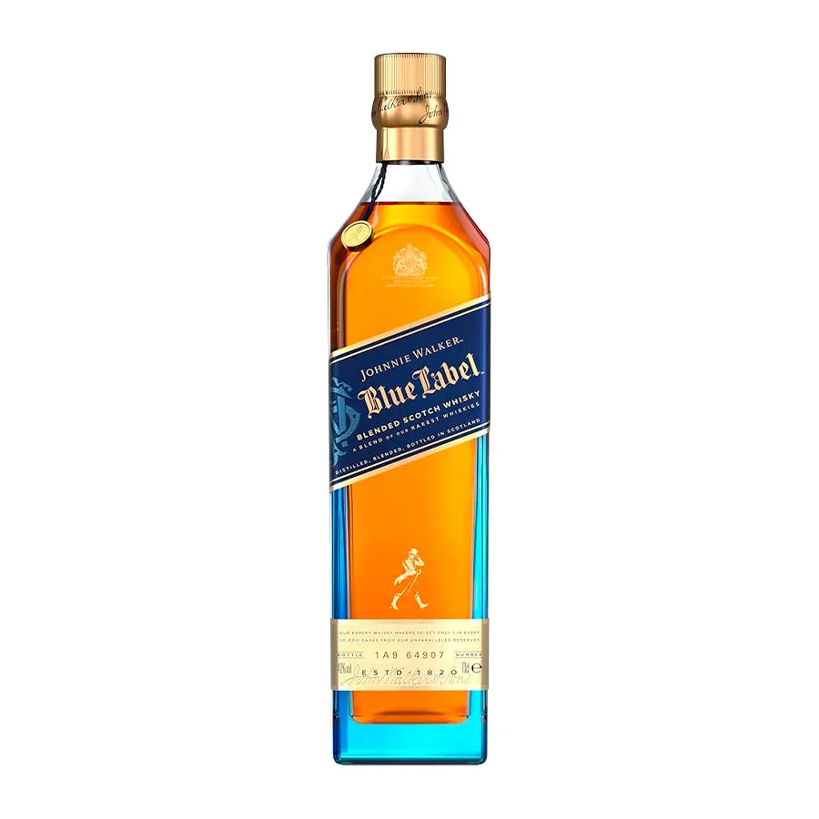 Johnnie Walker Blue Label 750 ml - botella completa de frente