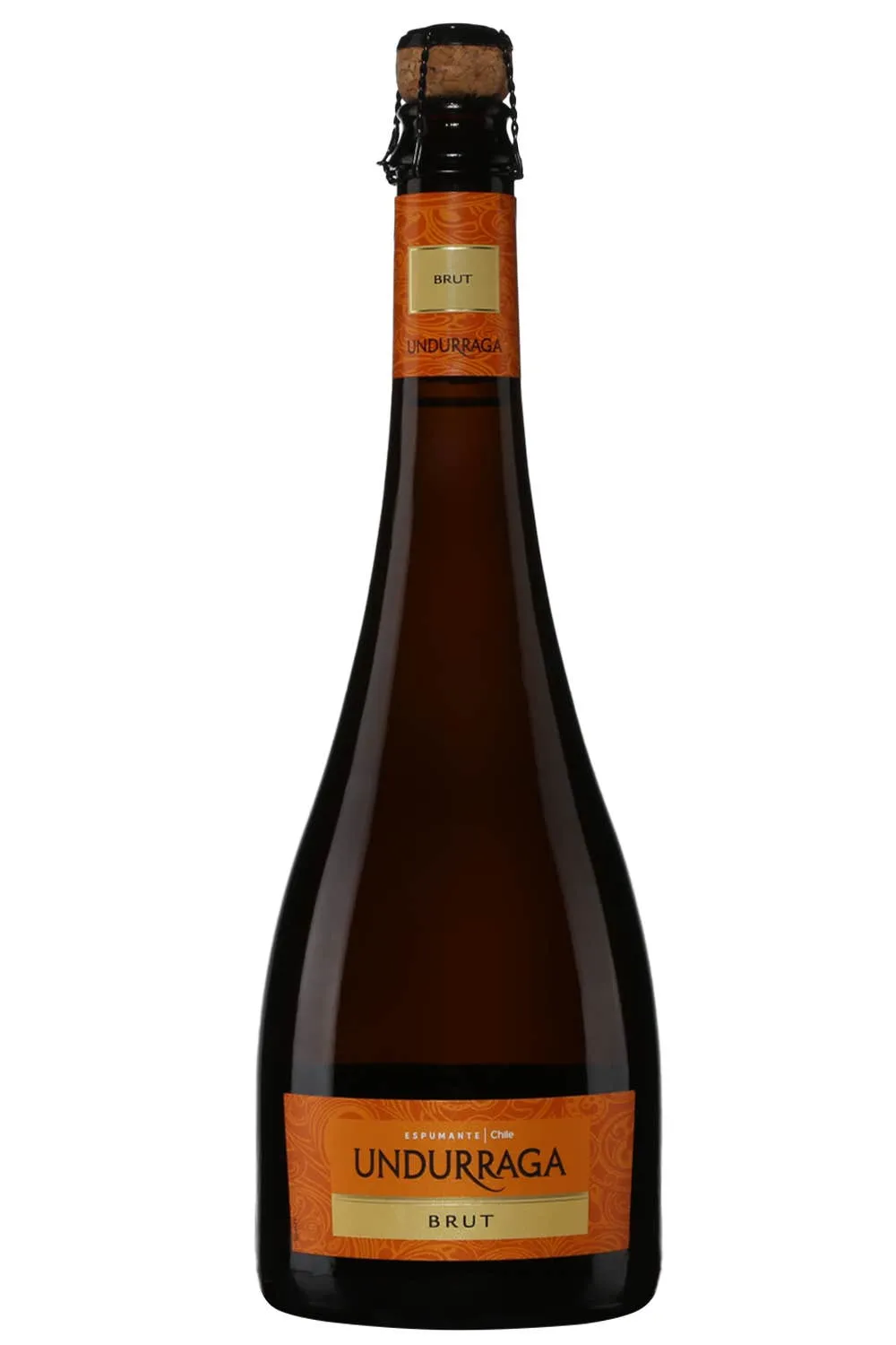Vino Tinto Undarraga Brut Espumante - botella completa de frente