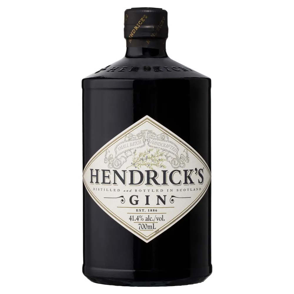 Ginebra Hendricks Premium - botella completa de frente