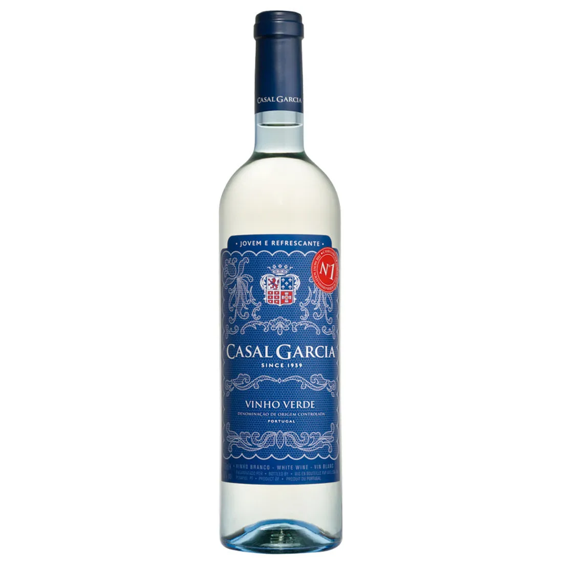 Vino Casal Garcia Blanco - botella completa de frente